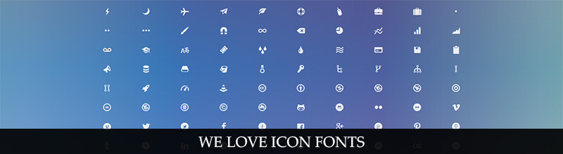 We Love Icon Fonts